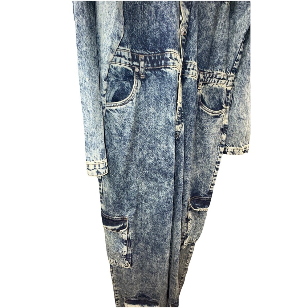 Men's Classic Blue Denim Jumpsuit - Picture 4 of 8